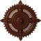 Ekena Millwork Haylynn Medallion (Canopies up to 1 1/4"), 29 1/8"OD x 1 1/4"ID x 4"P, Burnished Mahogany Crackle CM29HYBMC - alternate 1
